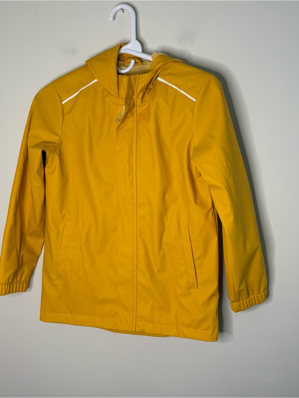 Cat & Jack Sz M8 Kids Hooded Raincoat Classic Yellow